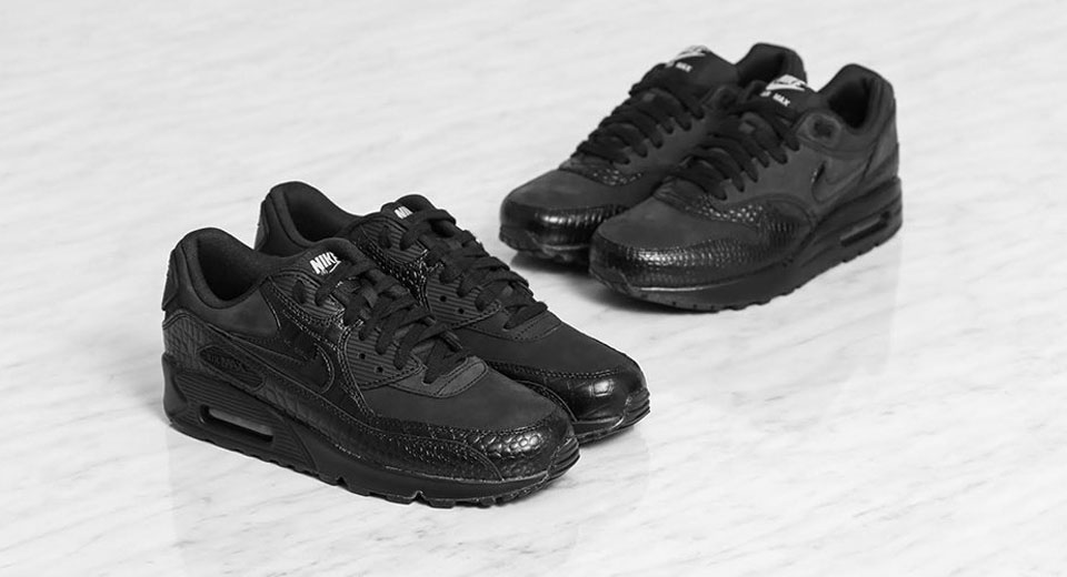 Černé sneakers Nike Air Max / Croc Pack