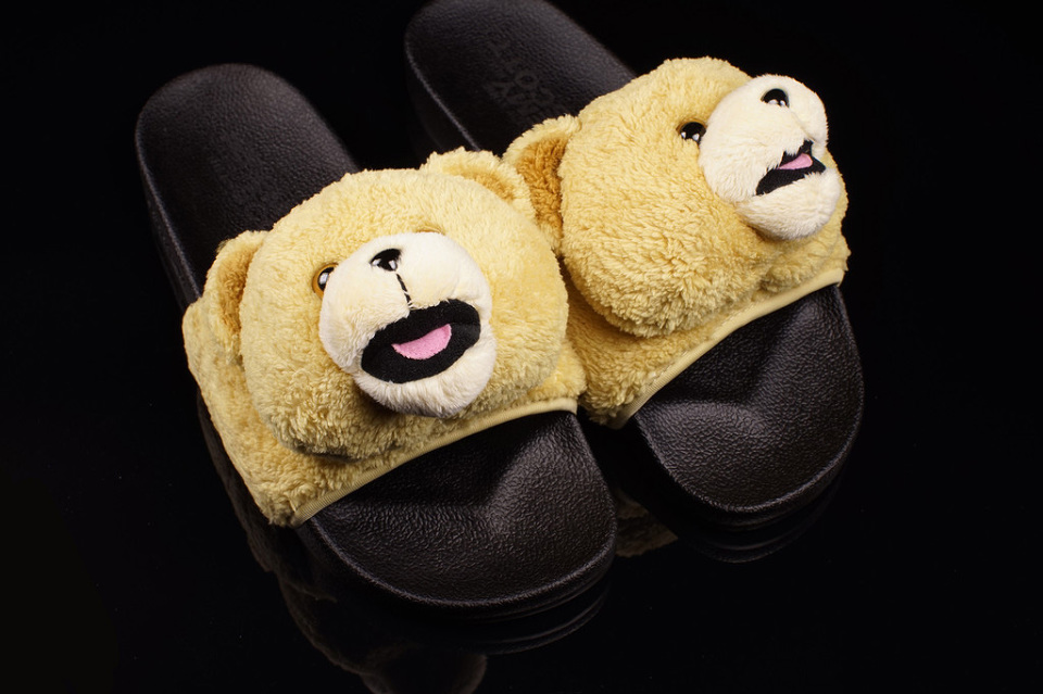 adidas Originals x Jeremy Scott Teddy Bear Sandals / Fresh pantofle